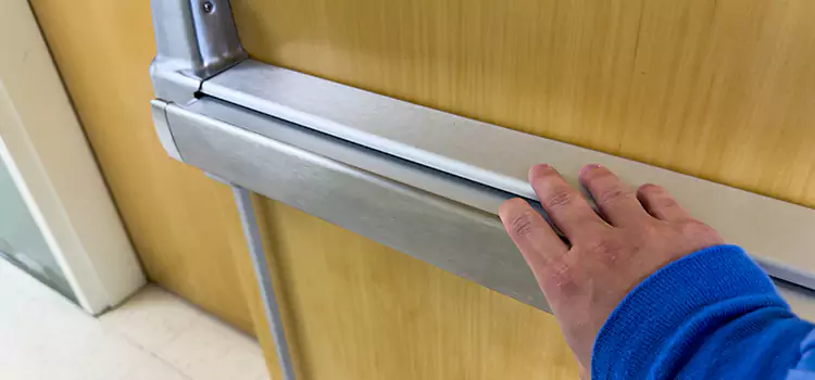 Installing a Push Bar on a Door South Houston